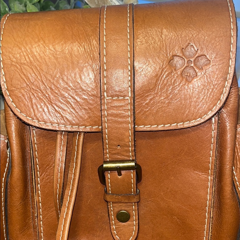 Brown Leather Backpack - image 2